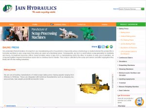 Jain Hydraulics Header
